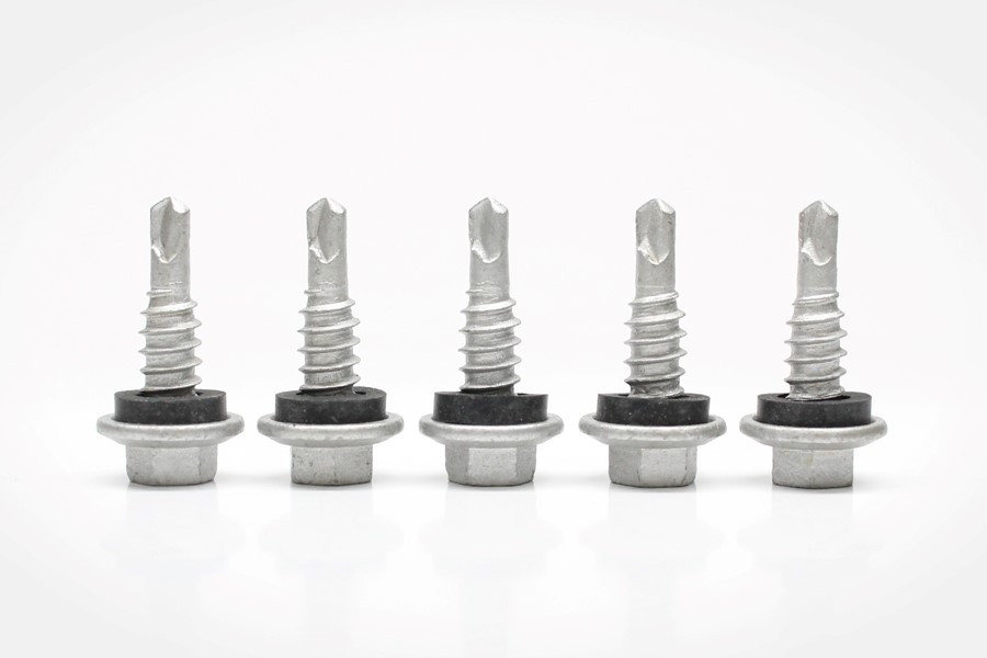 Hex Flange #1 Stitch Self Drill with Rubber Washer