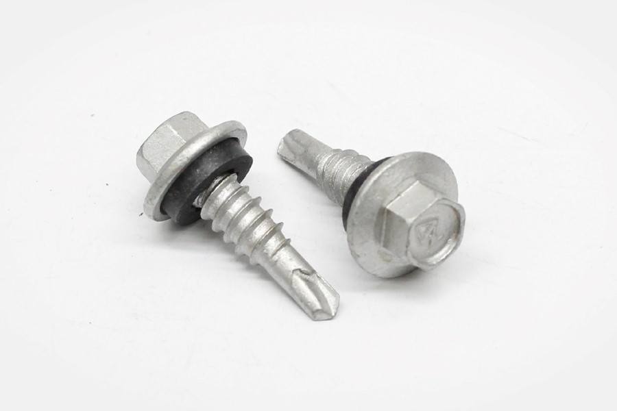 Hex Flange #1 Stitch Self Drill with Rubber Washer