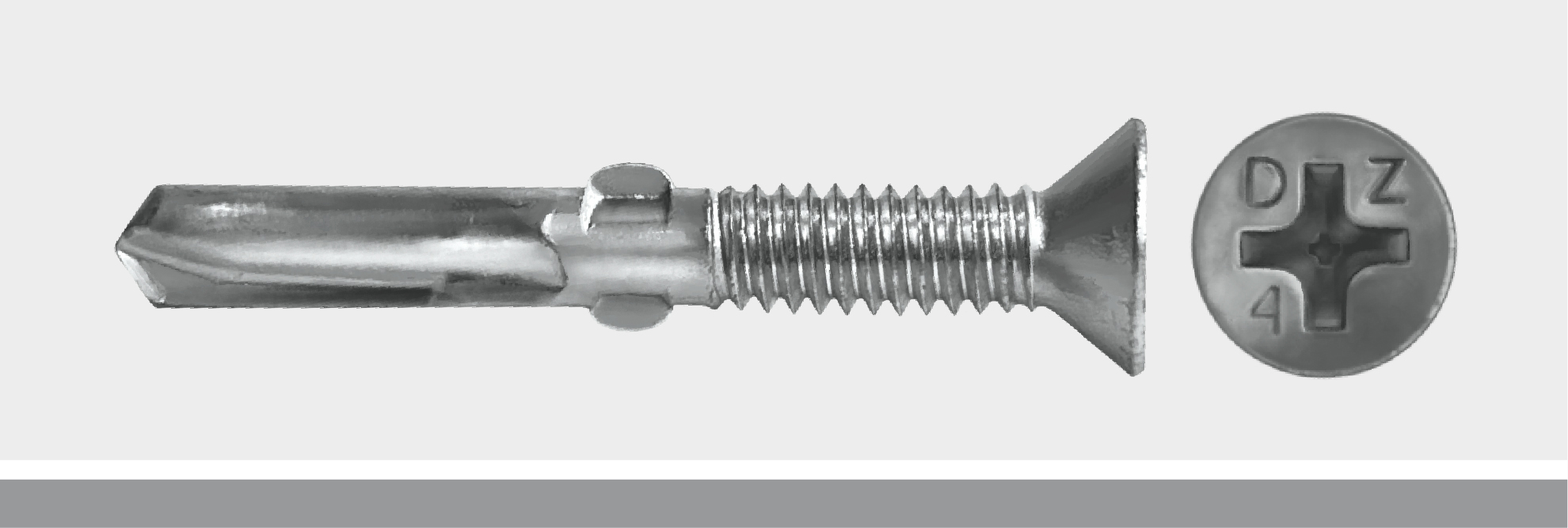 Phillips Flat Self Drill with Wings