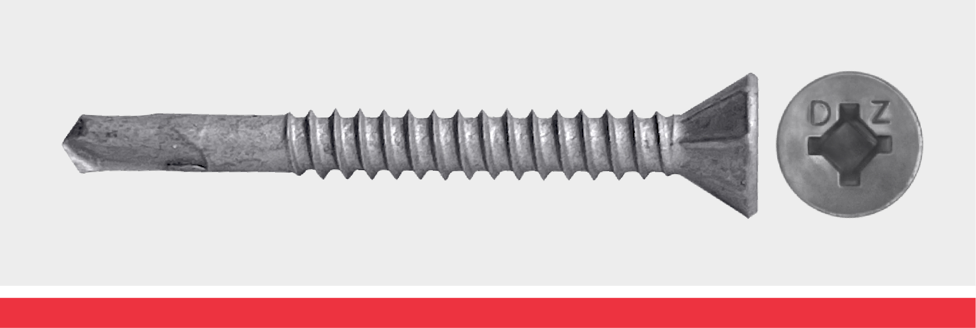 Square-Phillips Flat #3 Pilot Self Drill