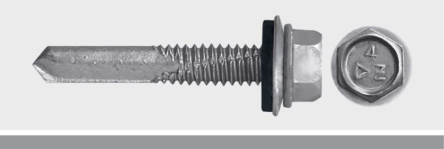 Hex Washer Head #5 Self Drill with Bonded Washer