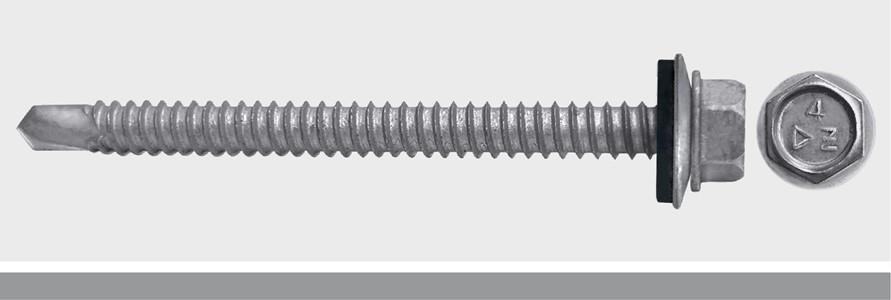 Hex Washer Head Self Drill with Bonded Washer